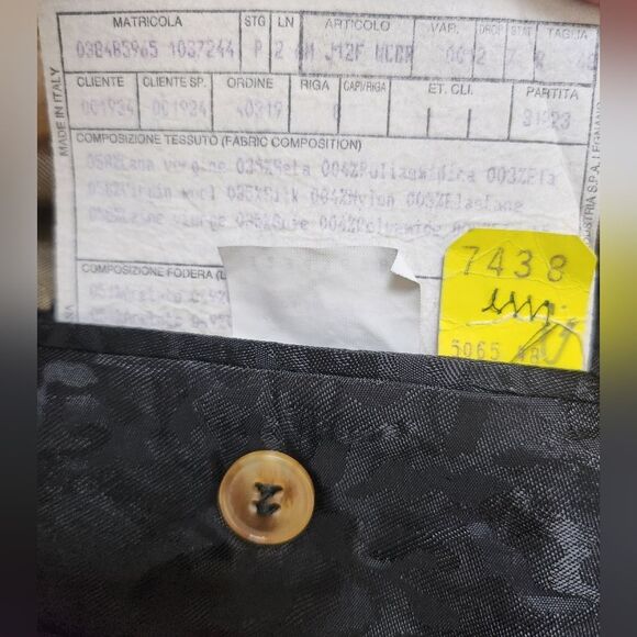 Dolce & Gabbana Wool Silk Blend Metallic Gold Mens Blazer Size 48 - Picture 9 of 13